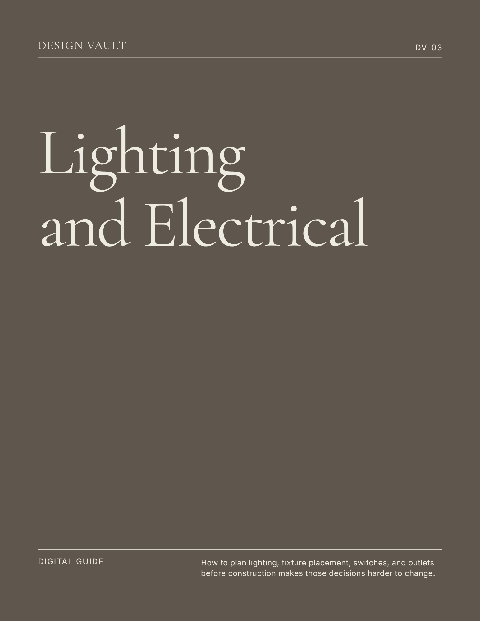 Lighting and Electrical