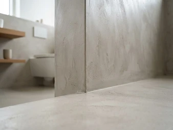 Bližnji posnetek talne obloge: Mikrocement