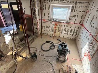 Označevanje instalacijskih kanalov in priprava prostora na obnovo