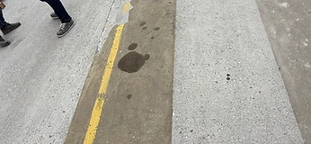 Sanacija protizdrsnega dovoznega epoksi pasu LIDL Vrhnika