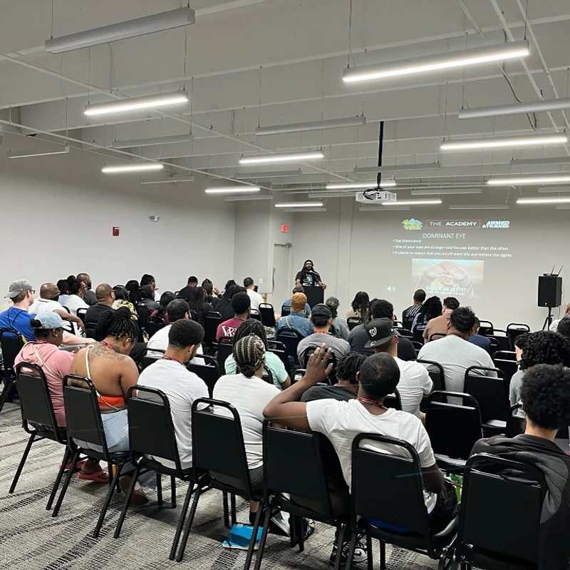 Armed & Trained classroom seminar with students during concealed carry instruction