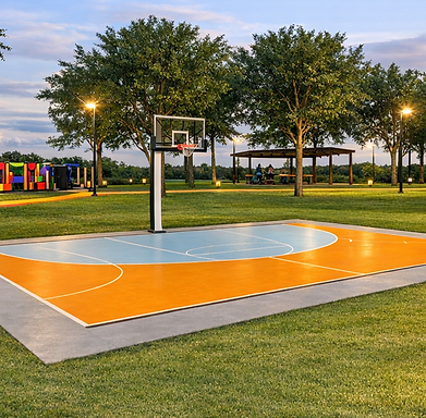 Quadra em Parque Público