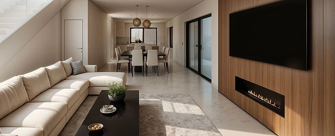 Interior de projeto residencial TARCONS