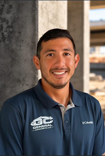 General Concrete LLC owner on a job site