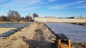 Commercial Foundation Slab Pour before