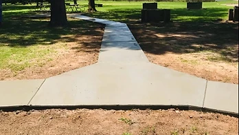 Park Trail System — Concrete Walkway after