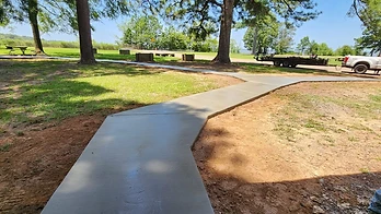 Park Trail System — Concrete Walkway before