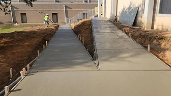 Pilot Point Early Childhood Center — Covered Walkway before