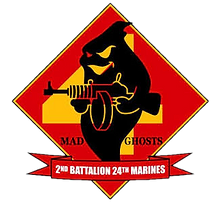 Mad Ghosts — 2nd Battalion, 24th Marines insignia