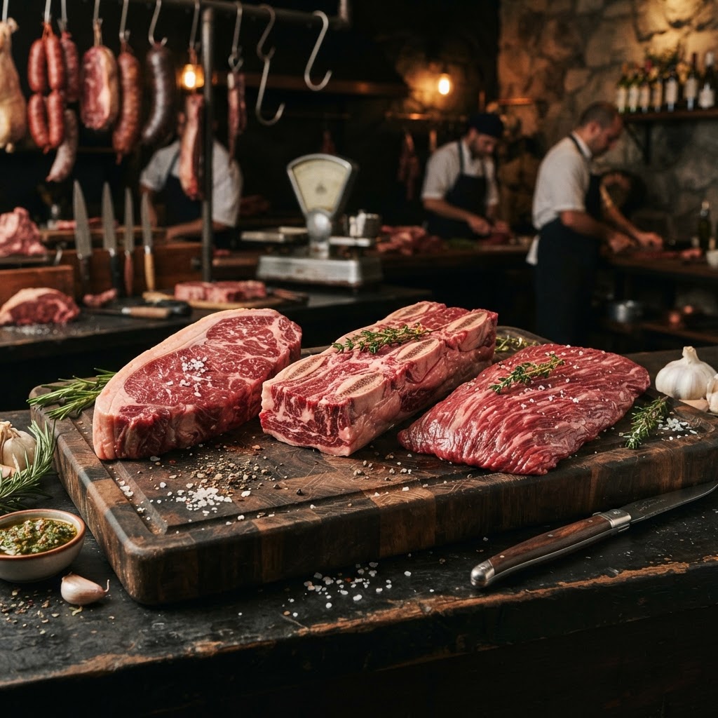 Cortes premium de carne