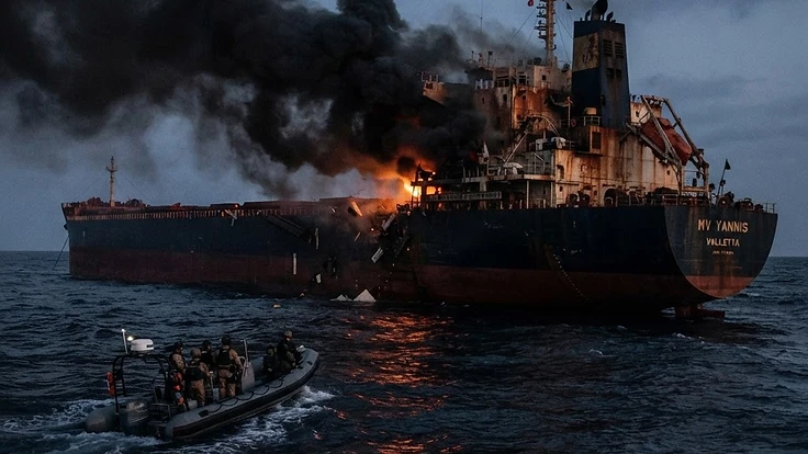 Houthi Forces Claim Missile Strike on Bulk Carrier MV Yannis in Gulf of Aden