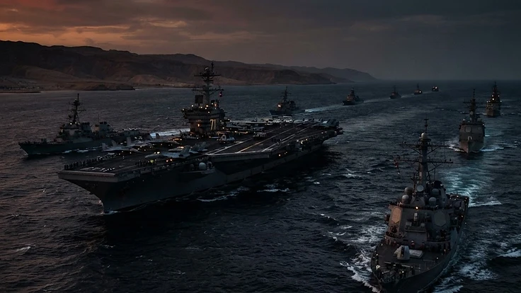 Pentagon Bolsters Maritime Presence with 12 Warships Deployed to Middle East