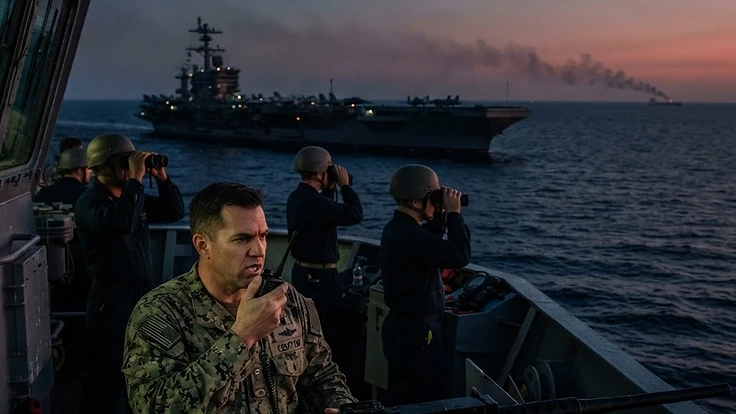 Maritime Confrontation: US Central Command Refutes Houthi Claims of Carrier Strike