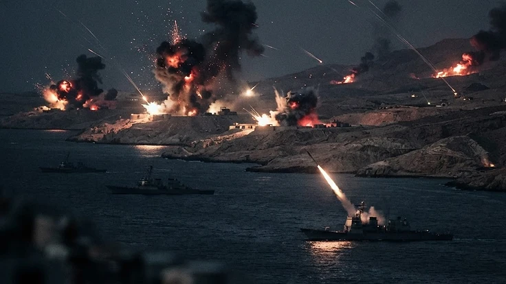 US Waves of Strikes Target 100 IRGC Sites Following Chokepoint Projectile Attacks