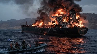 Red Sea Environmental Crisis Looms as MT Sounion Remains Ablaze
