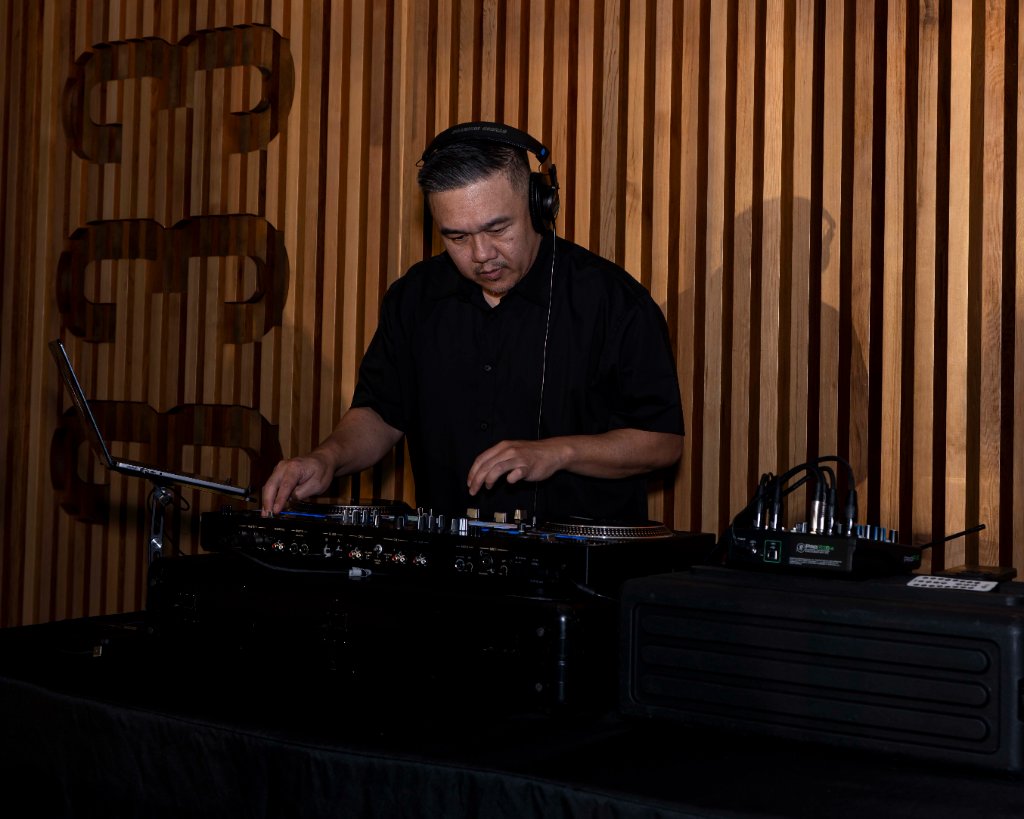DJ setting the vibe