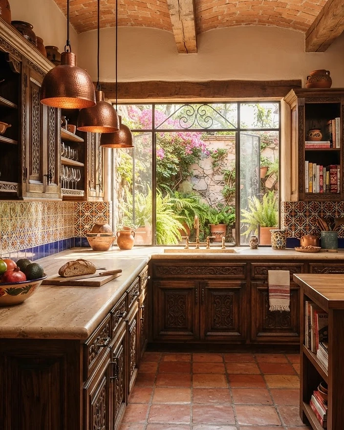 Luxury kitchen with handcrafted details