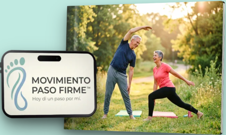 Pareja mayor ejercitándose