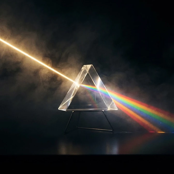 Luz a través de un prisma