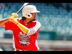 Padraig in his batting stance during the Native American All-Star Showcase