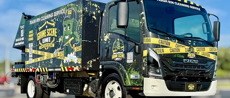 Grime Scene Unit cleaning truck