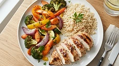 Healthy balanced meals representing consistent nutrition habits
