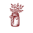 Red Dirt Mercantile mason jar logo