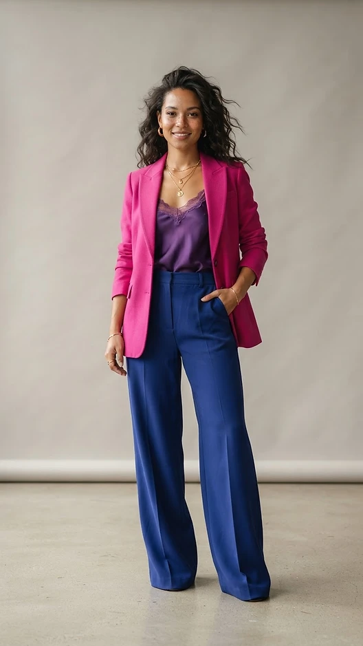 Bisexual Pride outfit — Bisexual Pride flag inspired fashion look