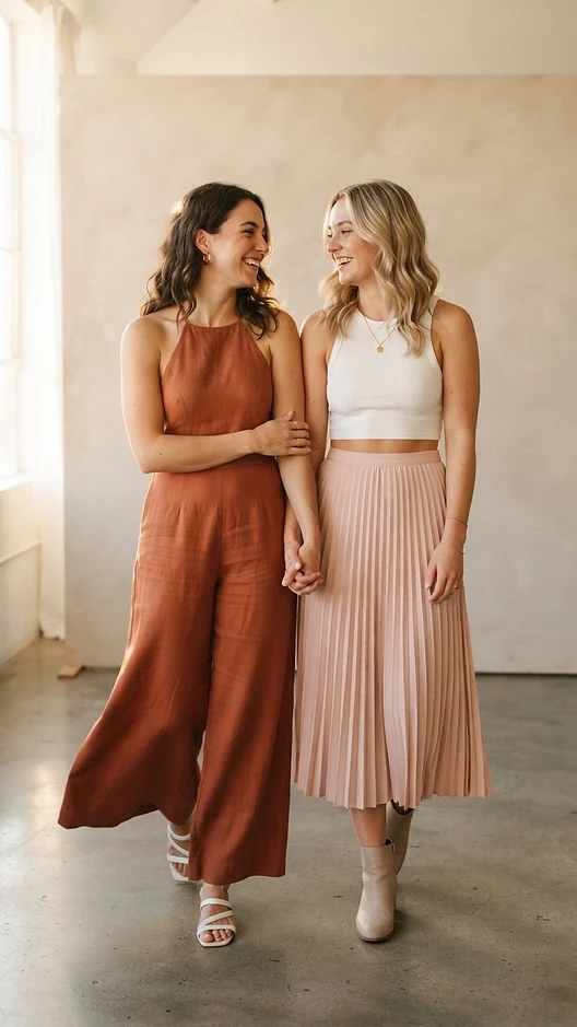 Lesbian Pride outfit — Lesbian Pride flag inspired fashion look