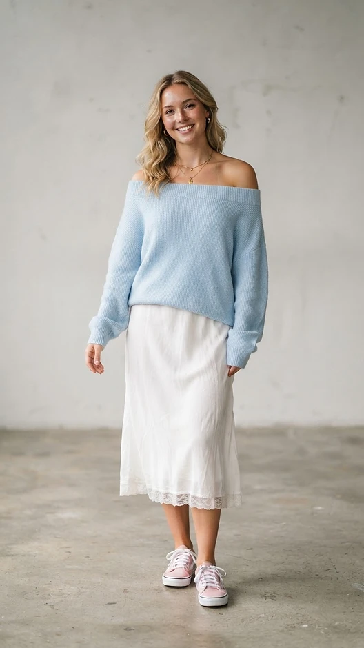 Transgender Pride outfit — Transgender Pride flag inspired fashion look