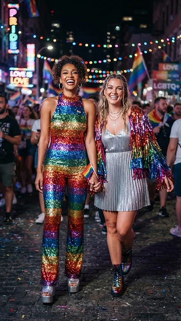 Sequin Rainbow Jumpsuit