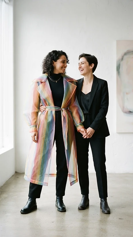 The Organza Dream Coat — pride outfit editorial photo