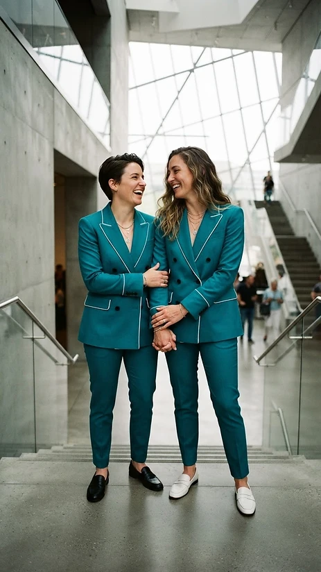 The Tailored Power Suit — pride outfit editorial photo