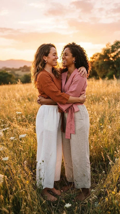 The Bohemian Sunset Wrap — pride outfit editorial photo