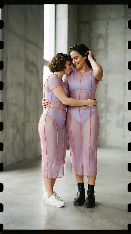 The Sheer Layered Aesthetic — pride outfit editorial photo