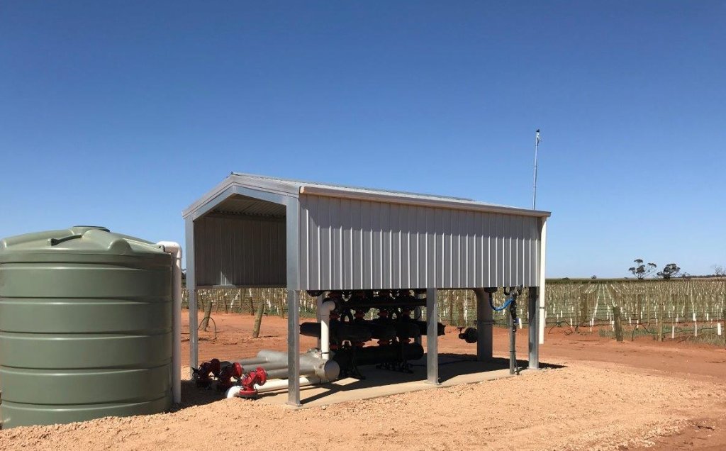 Filtration Shed & Storage Tank