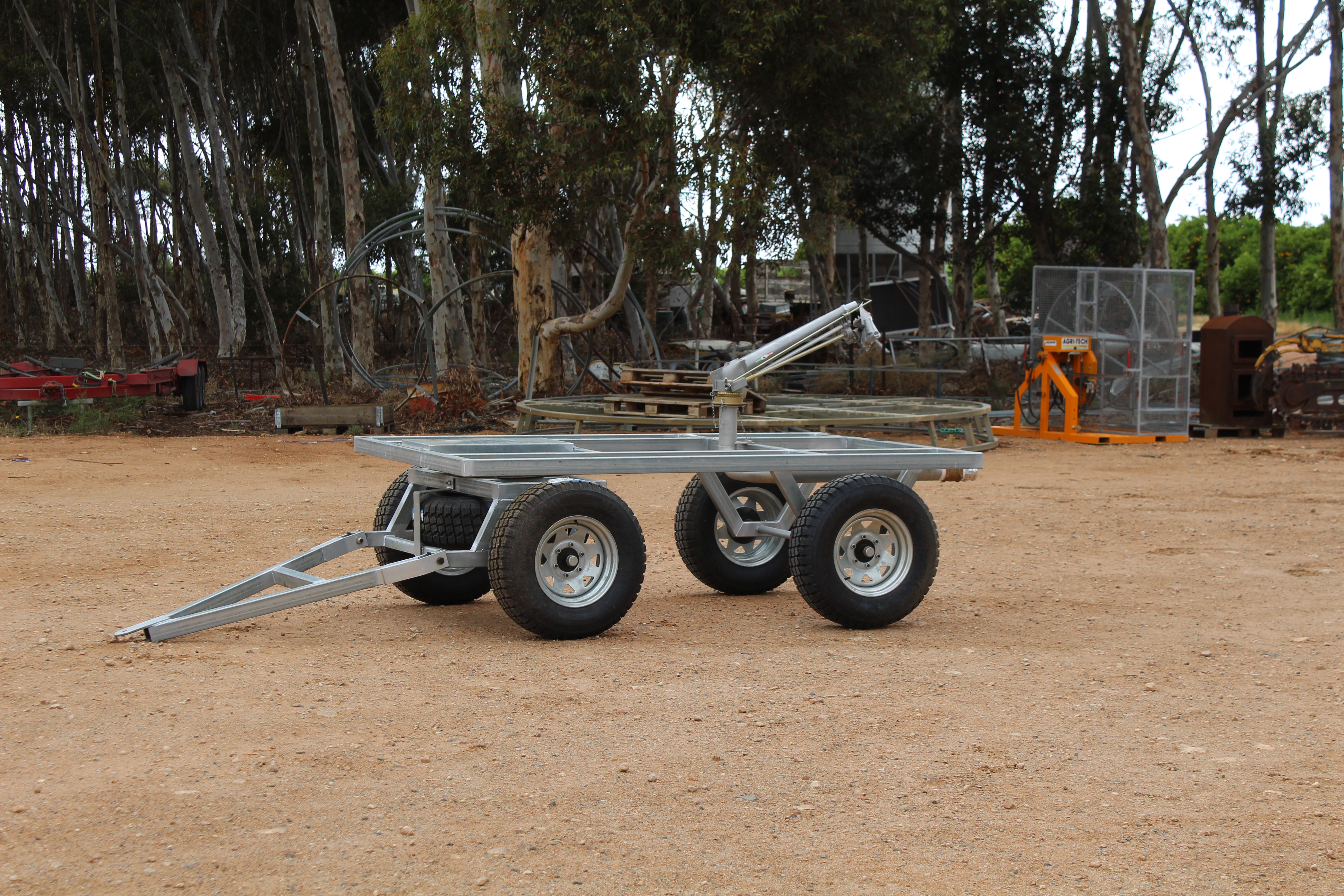 Galvanized Irrigation Trailer