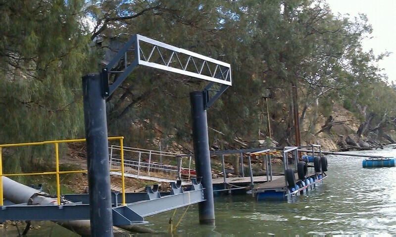 Floating Pontoon Pump Platform