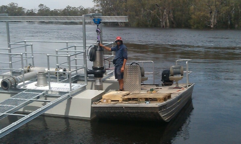 Pump Maintenance on Pontoon