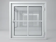 Ventanas de aluminio — Blanco