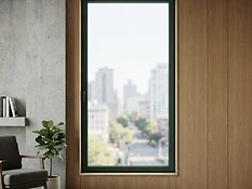 Ventanas de aluminio — Verde
