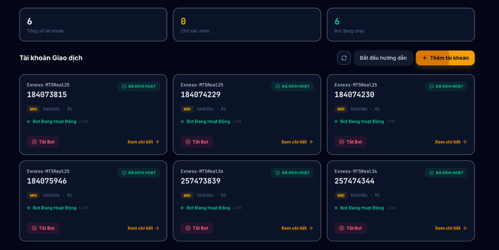 Account Management Dashboard