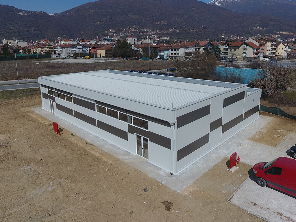 Indoor Swimming Pool, Tetovo — Drone / Aerial 2