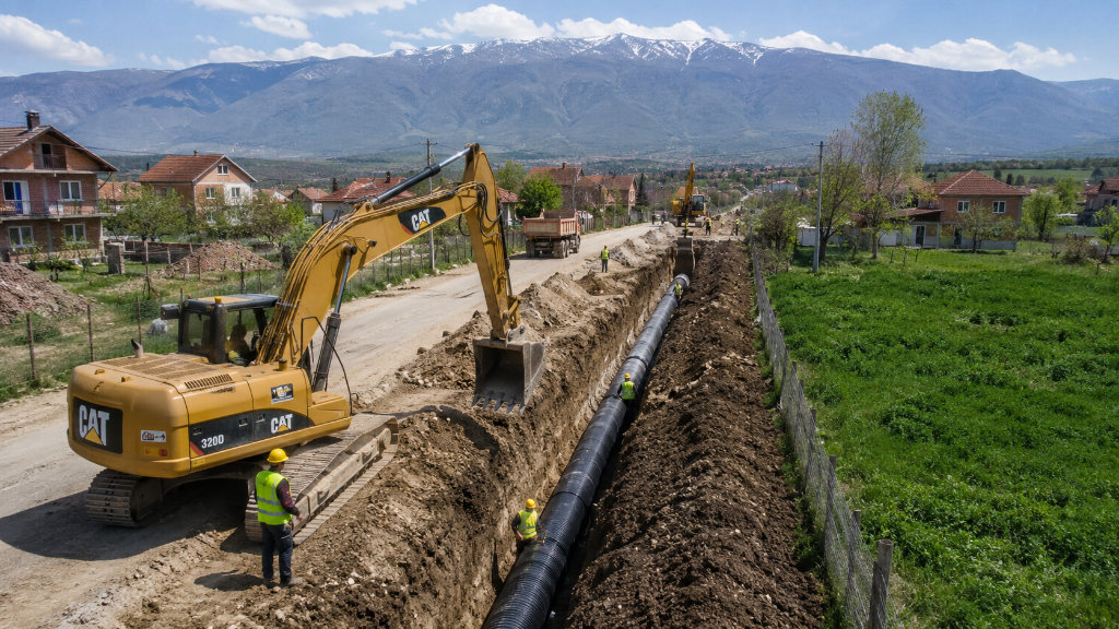 Bogovinje Sanitary Sewerage Network — Tetovo Region — Works in Progress 1