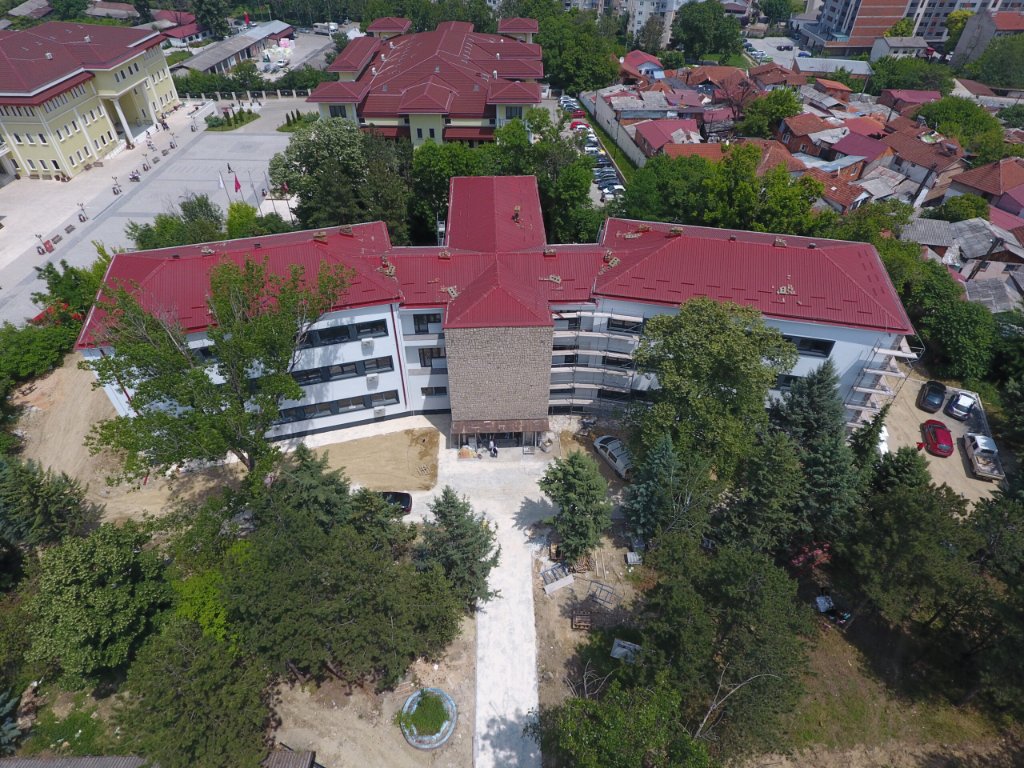 Mother Teresa University — Building Reconstruction and Adaptive Reuse — Drone / Aerial 1