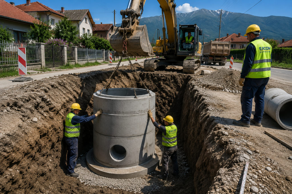 Bogovinje Sanitary Sewerage Network — Tetovo Region — Works in Progress 3