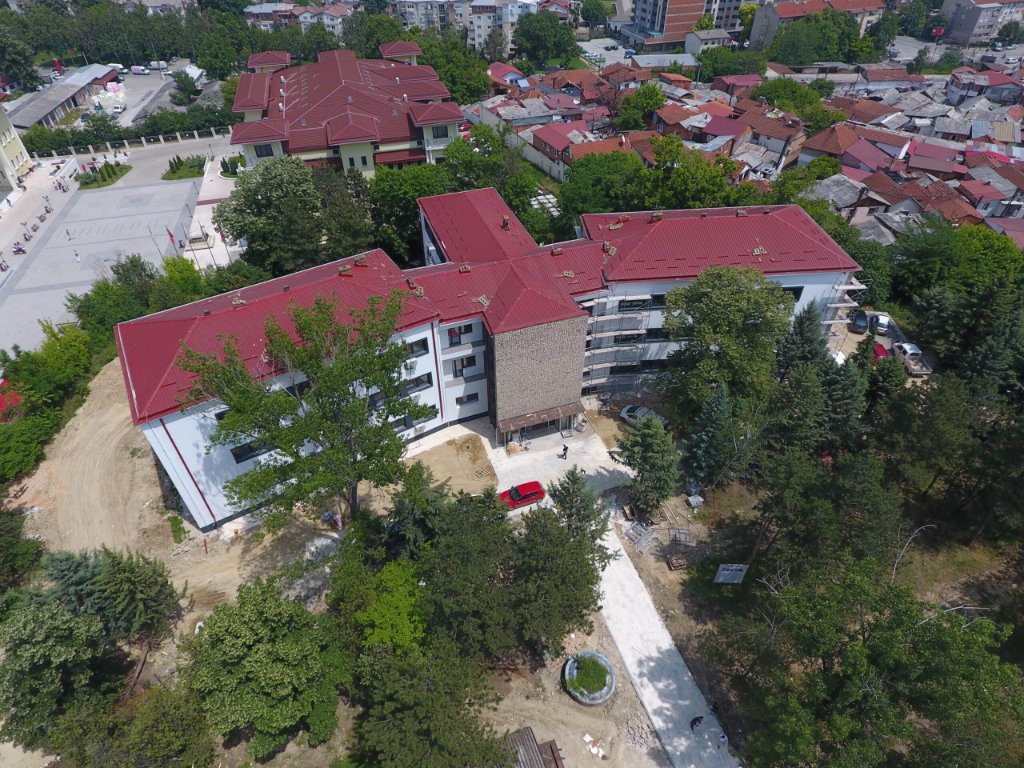 Mother Teresa University — Building Reconstruction and Adaptive Reuse — Drone / Aerial 2