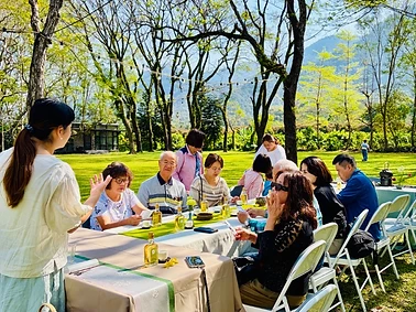 山谷野趣戶外茶席