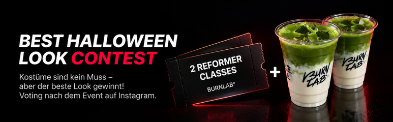 Best Halloween Look Contest – Gewinn: 2 Reformer Classes + 2 Health Bar Drinks