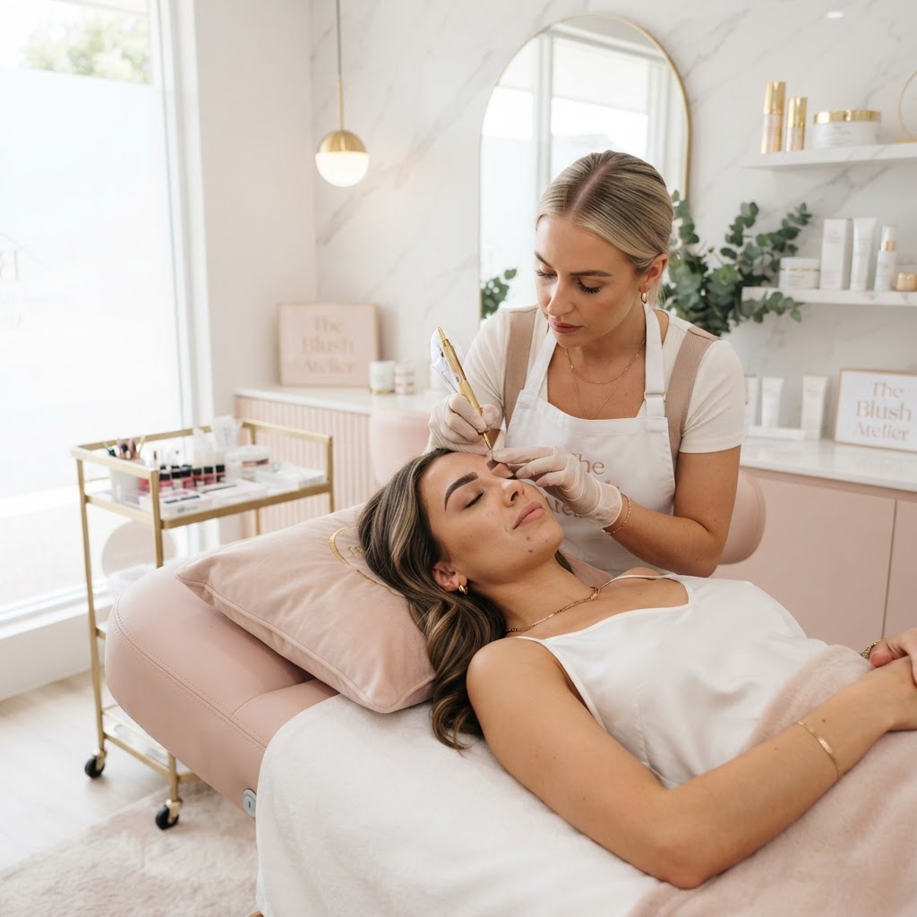 Profesjonalny salon beauty zarządzany programem SRM Pro — kalendarz wizyt i karty klientek